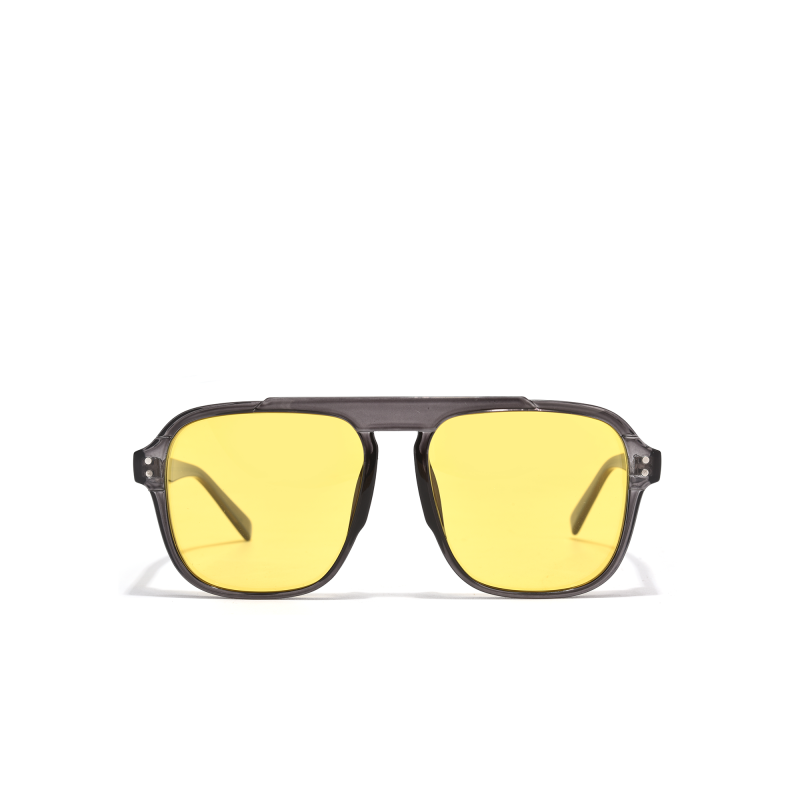 Yellow lens sunglasses with black frame