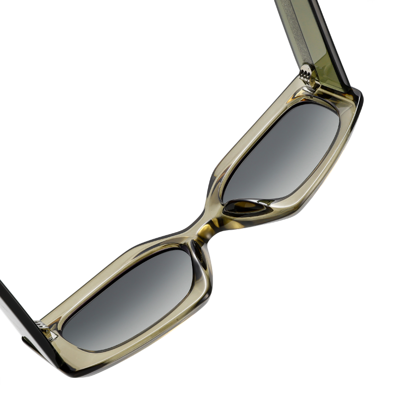 Stylish rectangular sunglasses with gradient lenses.