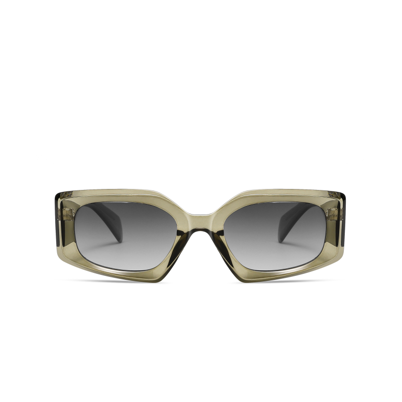 Rectangular sunglasses with gradient lenses