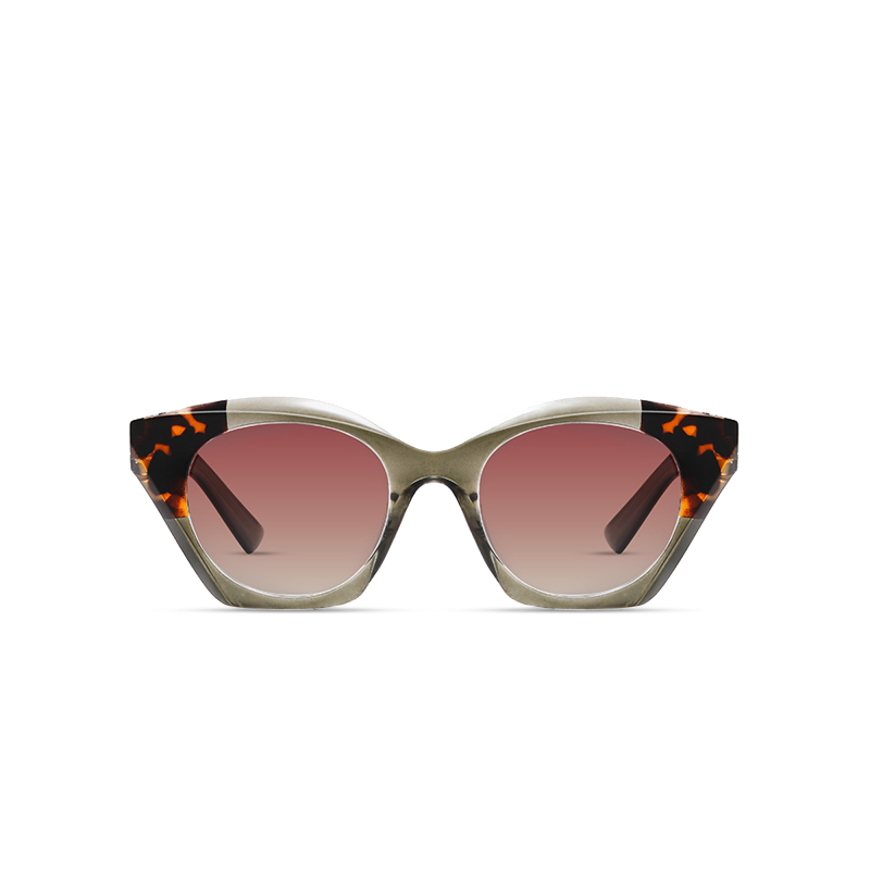 Stylish cat-eye sunglasses with gradient lenses