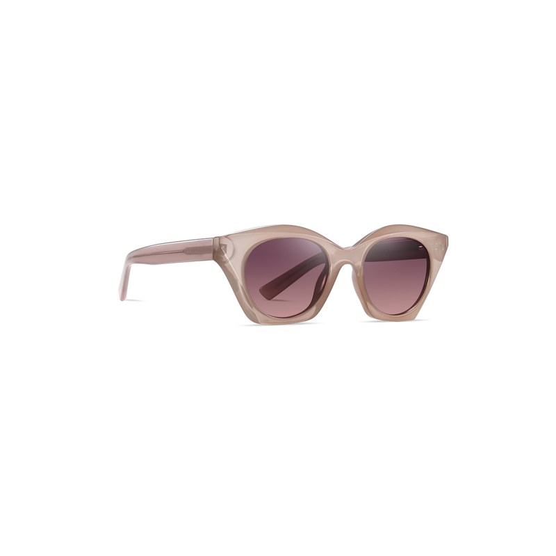 Stylish cat-eye sunglasses with tinted lenses.