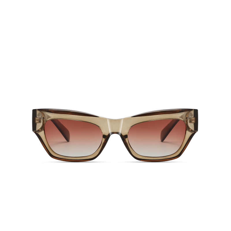 Stylish cat-eye sunglasses with tinted lenses