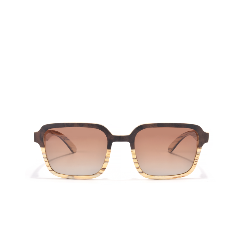 Square sunglasses with gradient lenses