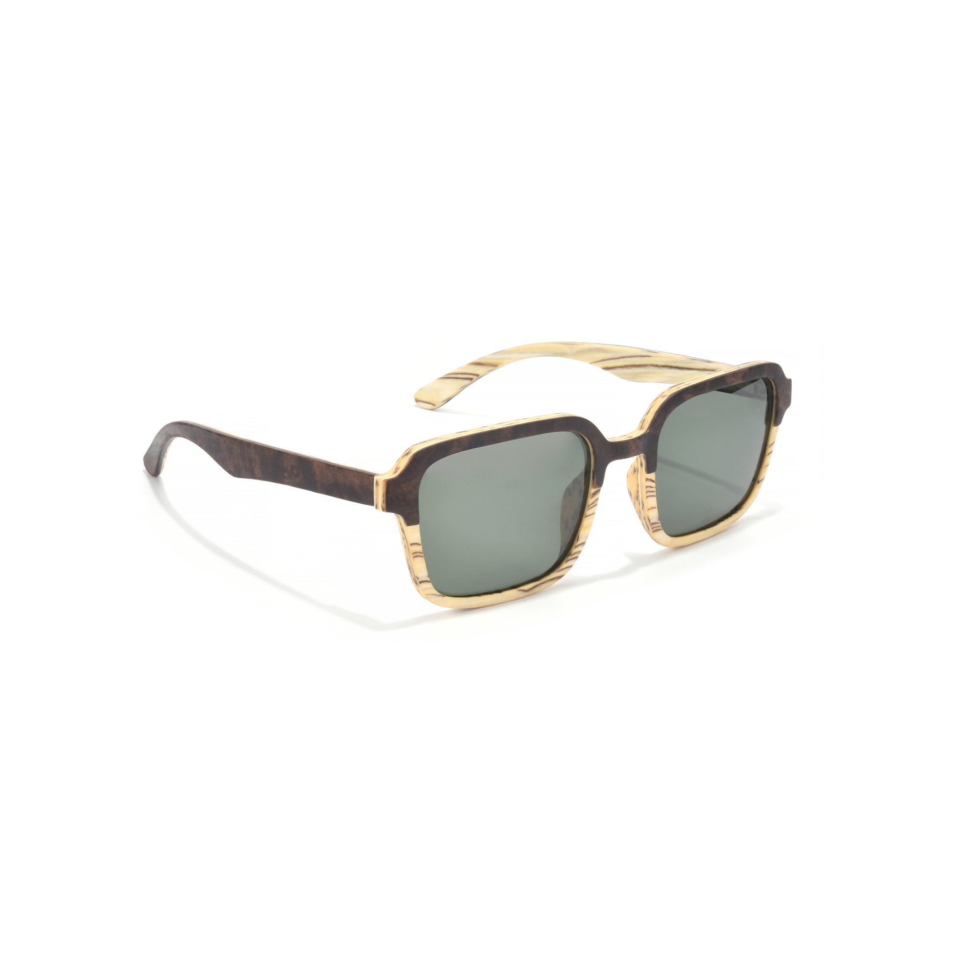 whitechapel – green side Stylish tortoiseshell sunglasses with dark lenses