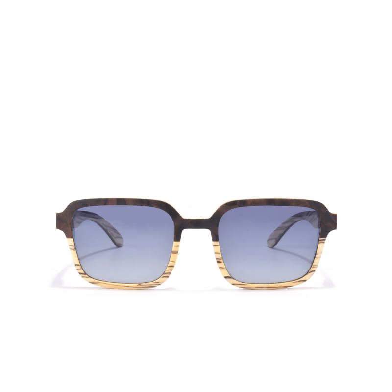 Stylish square blue gradient sunglasses