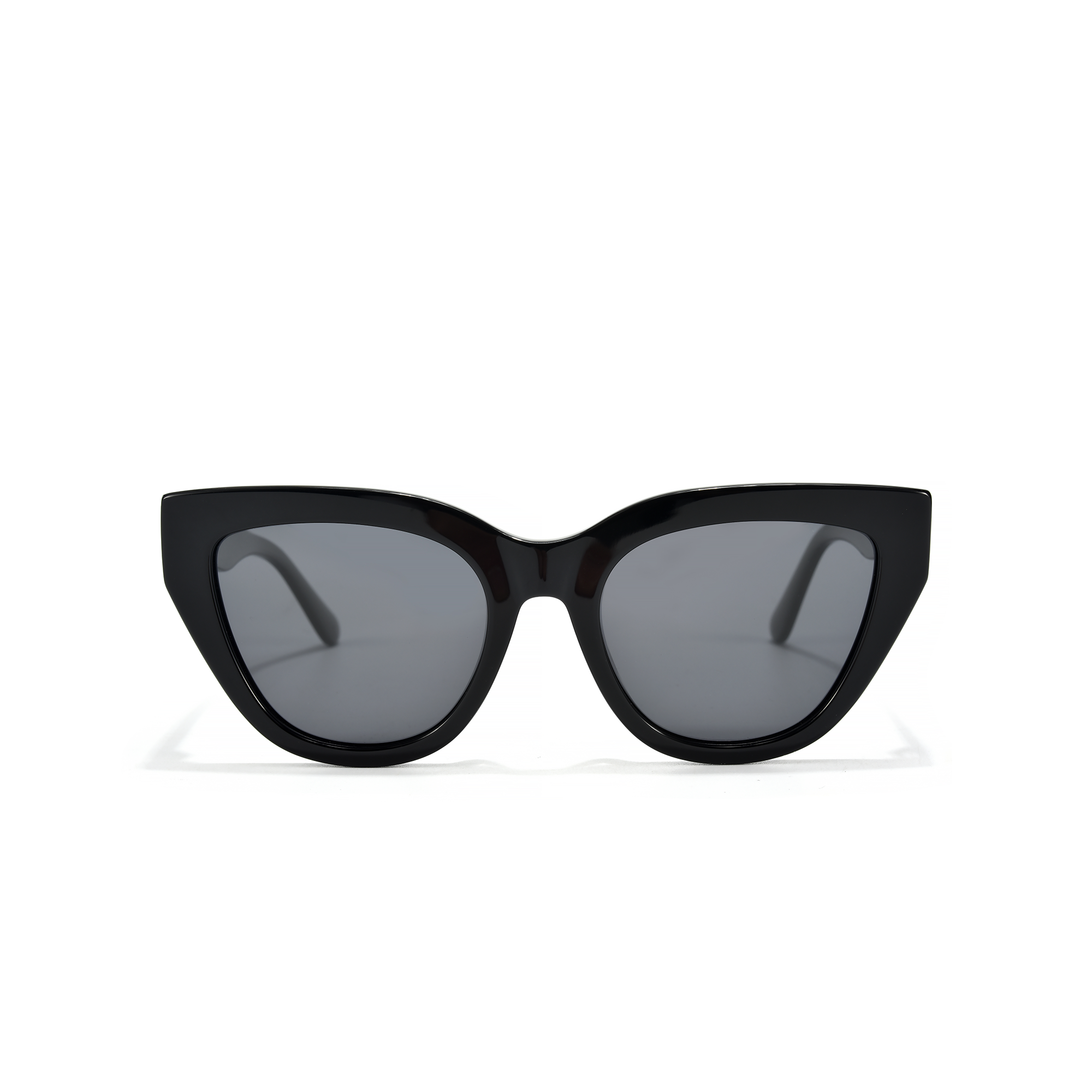 Clementine by find unusual blk Black cat-eye sunglasses with dark lenses