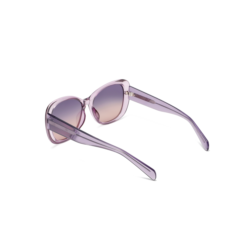 Purple sunglasses with gradient lenses
