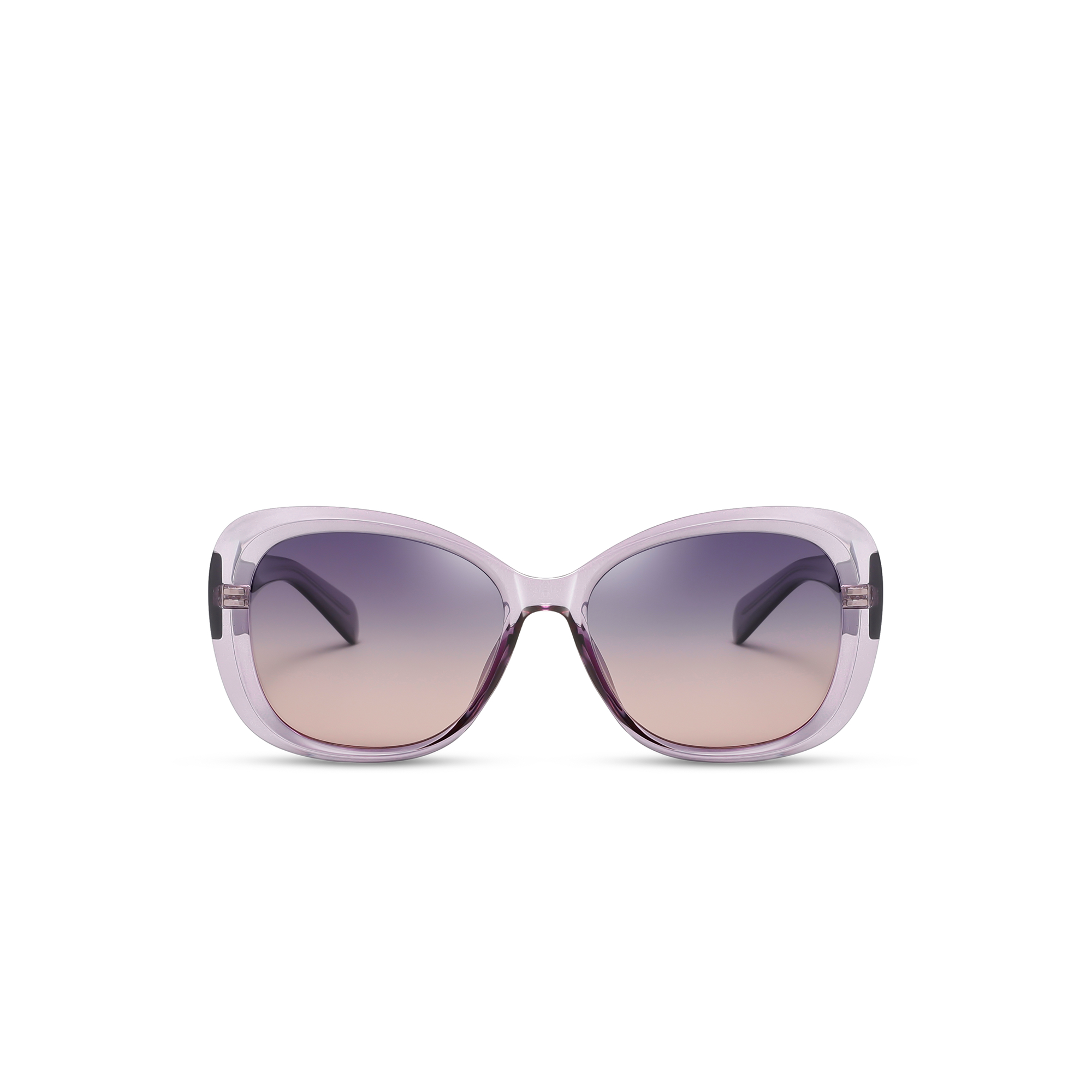 Florin lilac front view Stylish purple gradient sunglasses for women