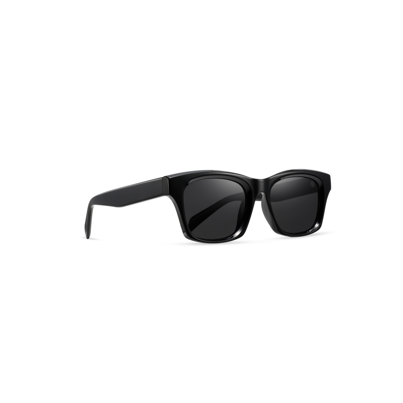 Black sunglasses with dark lenses