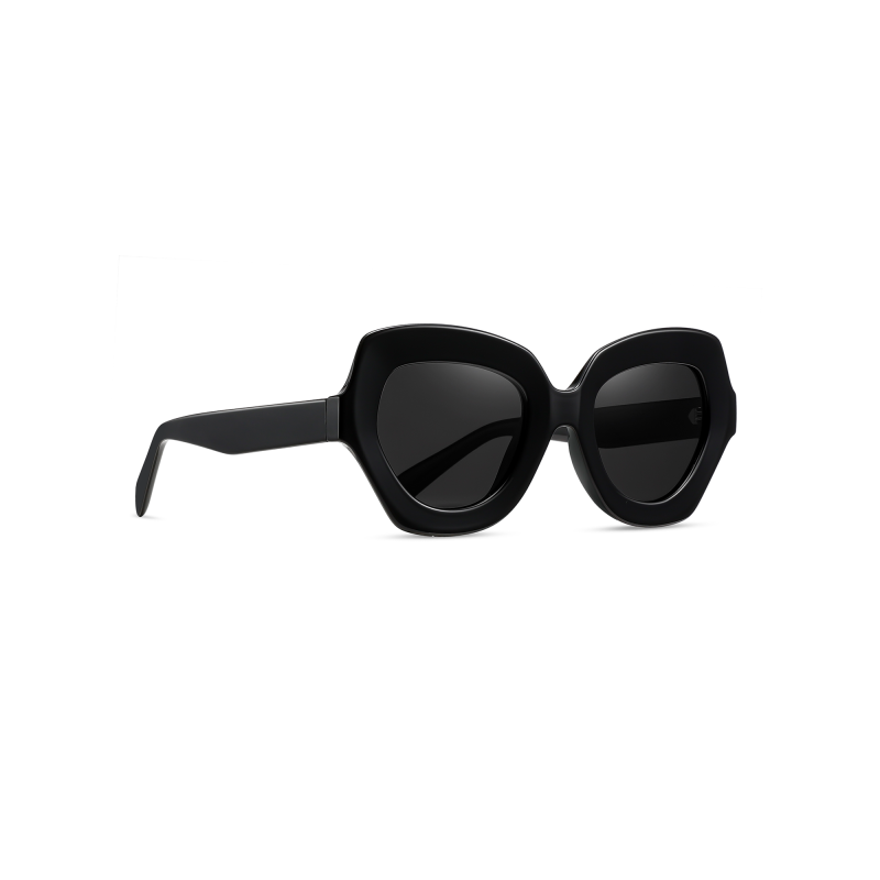 Stylish black cat-eye sunglasses