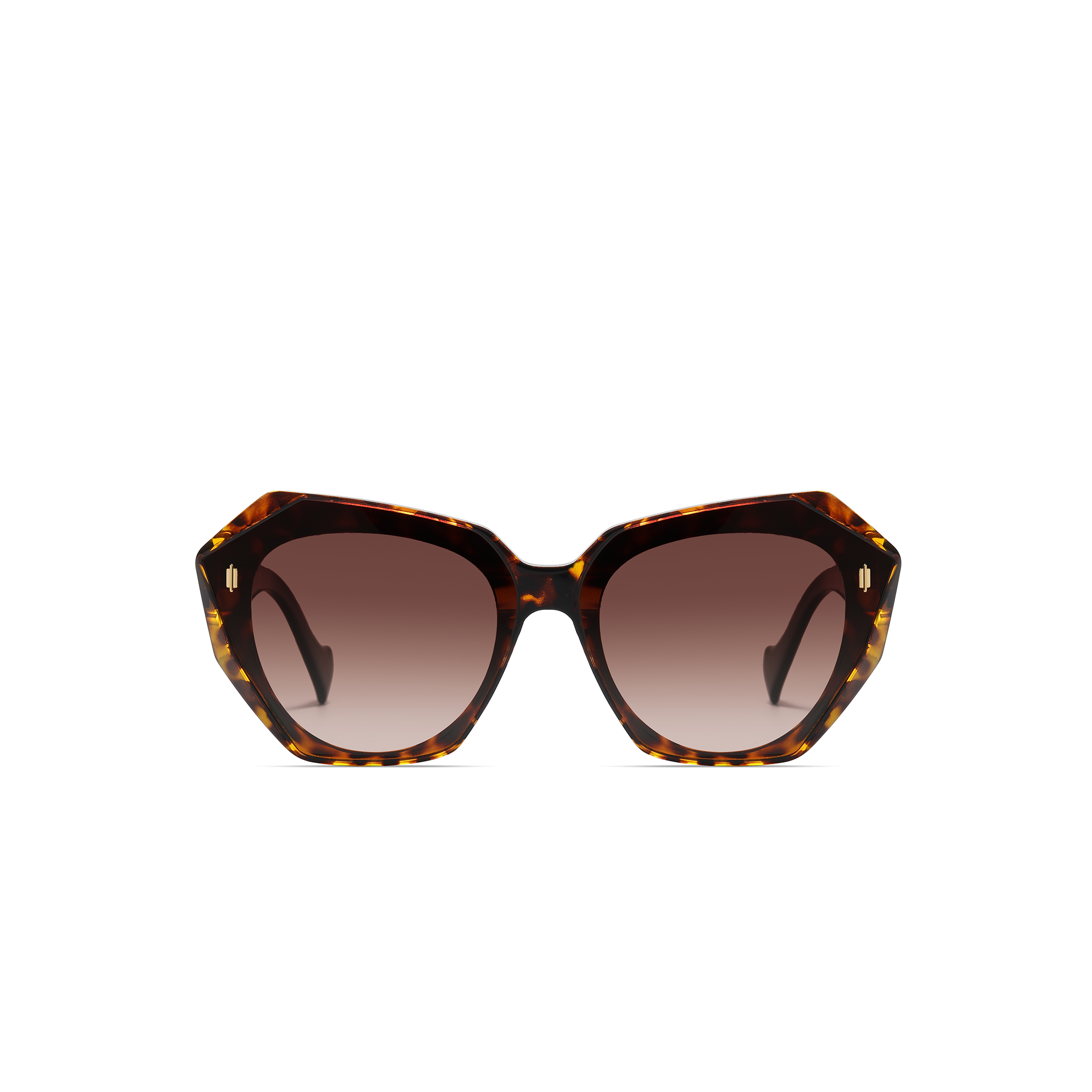 mercer by find unusual tortoiseshell front view Brown tortoise shell sunglasses with gradient lenses