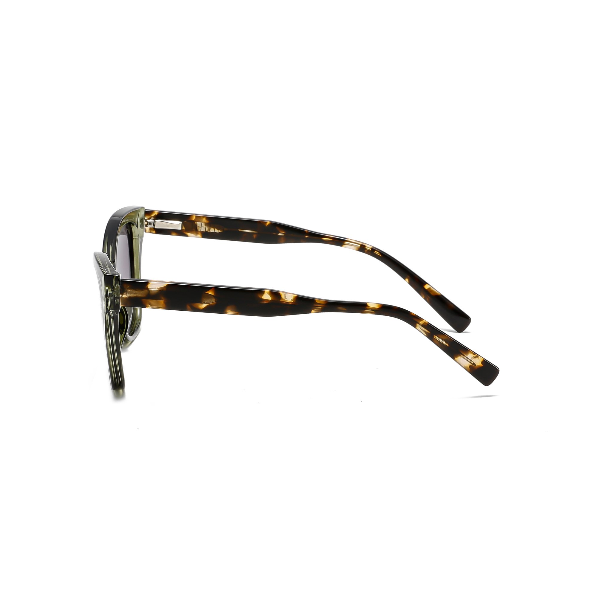 primrose by find unsuual green side view2 Side view of tortoiseshell sunglasses frame