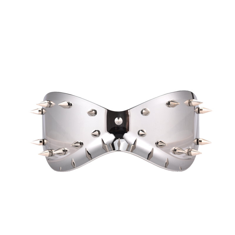 Silver spiked futuristic goggles