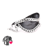 Sunglasses with silver chain decoration