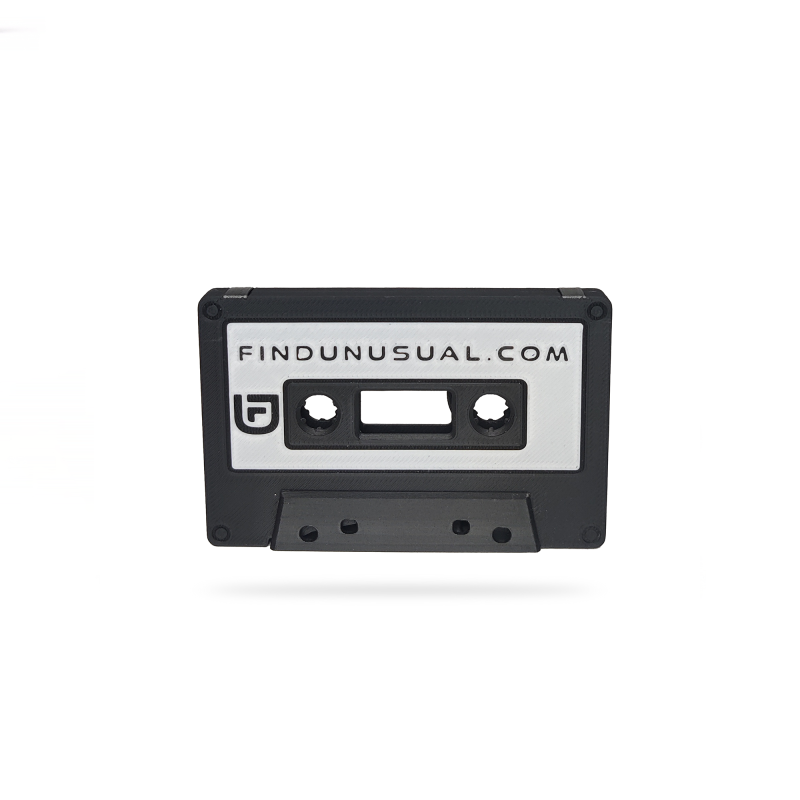 Custom cassette tape 3d printed