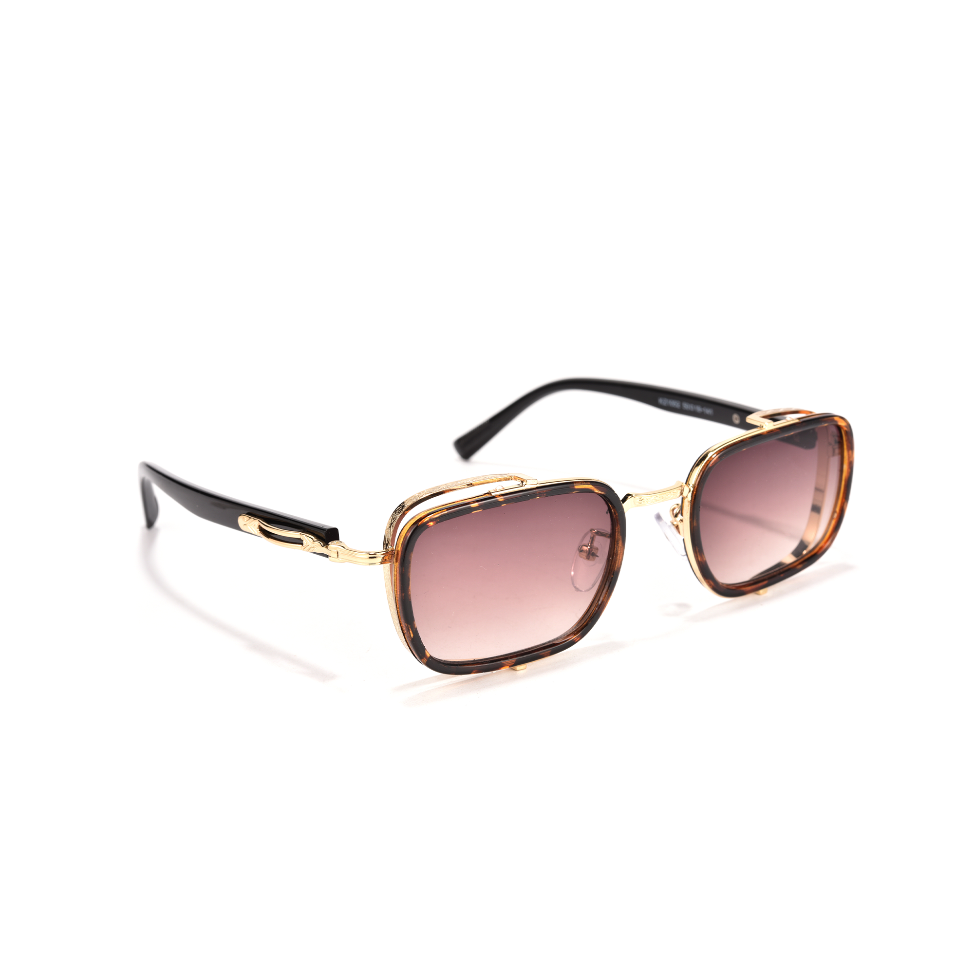 Melody sunglasses gradient brown side Stylish square sunglasses with gradient lenses.