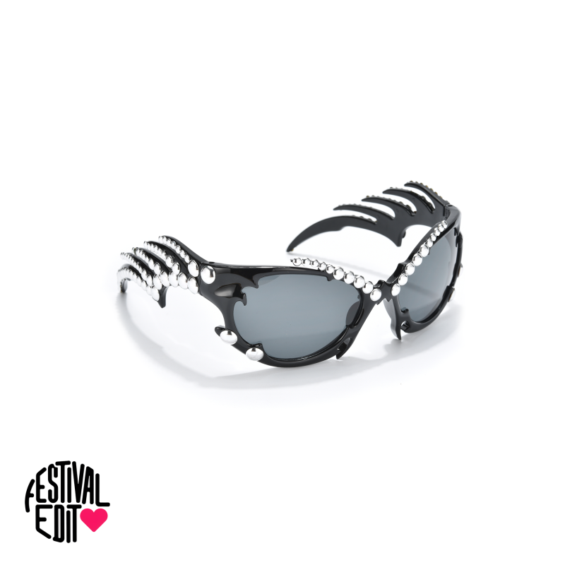 Hackford | Studded Wrap Sunglasses