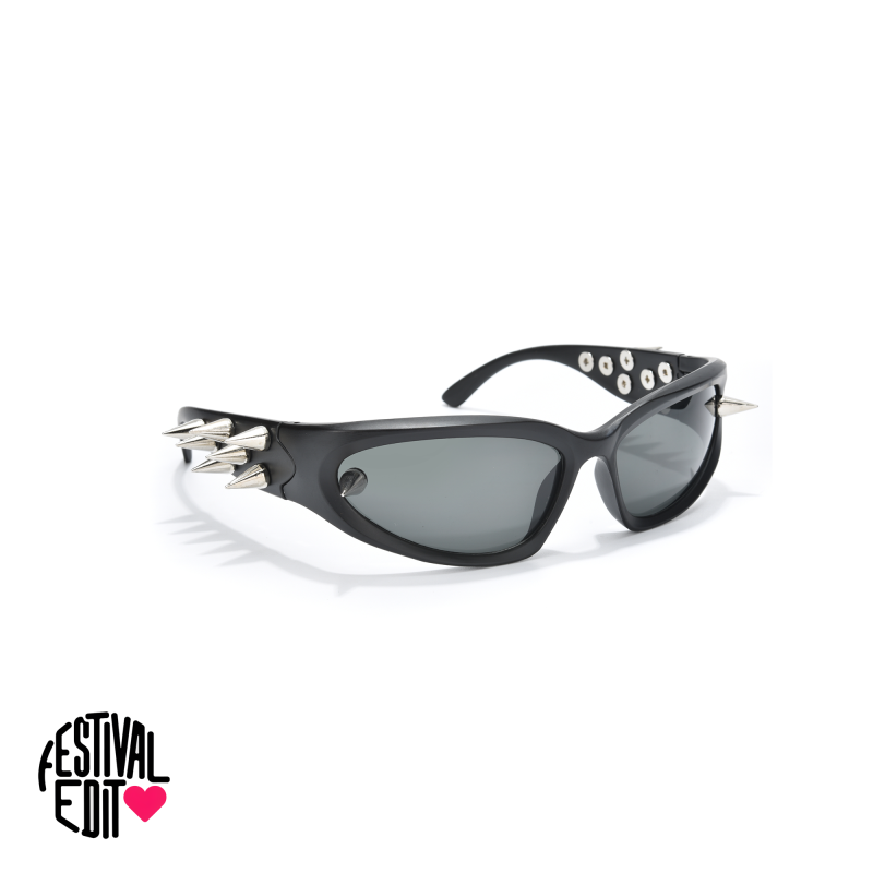 Kryne | Spiked Wraparound Sunglasses